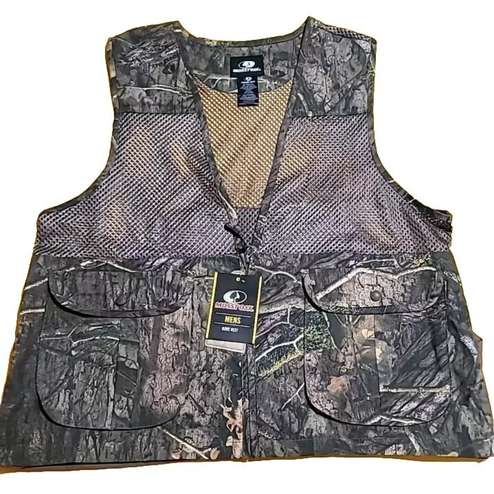 Mossy Oak Mens Dove Vest XL/2XL Break Up Country Camo Game Bag Breathable‎ NWT